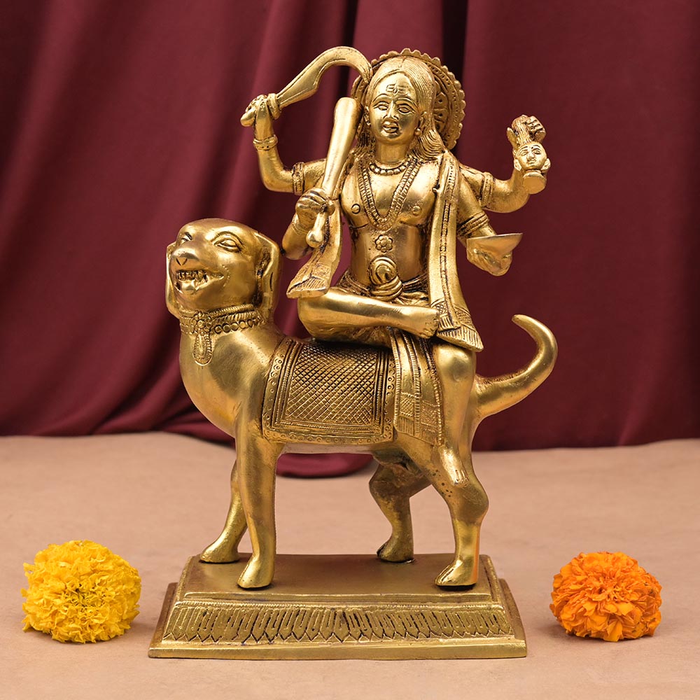 Kaal Bhairava Superfine Brass Idol